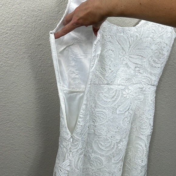 New Kobi Halperin Jacqueline Sleeveless Lace Midi Dress Bridal Wedding Sz 6 - Picture 7 of 15